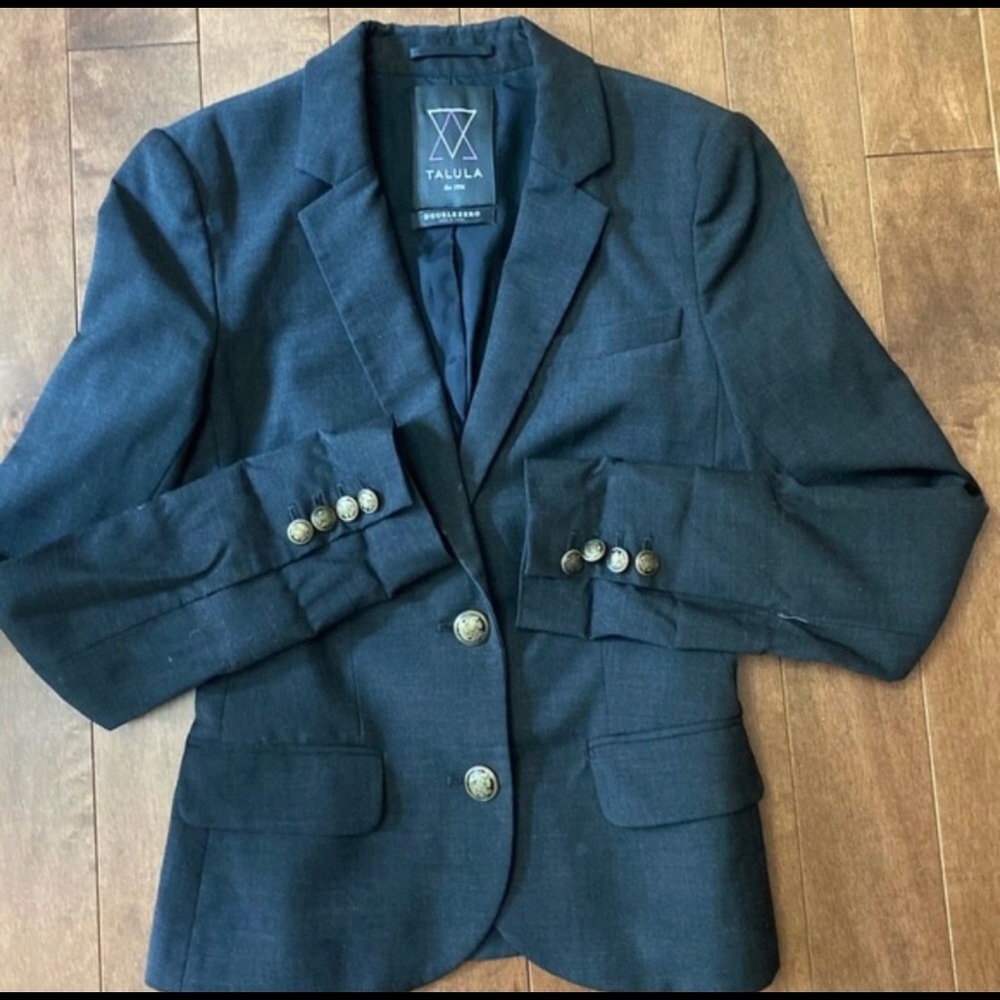 Aritzia Talula Gray Blazer size 00. B10